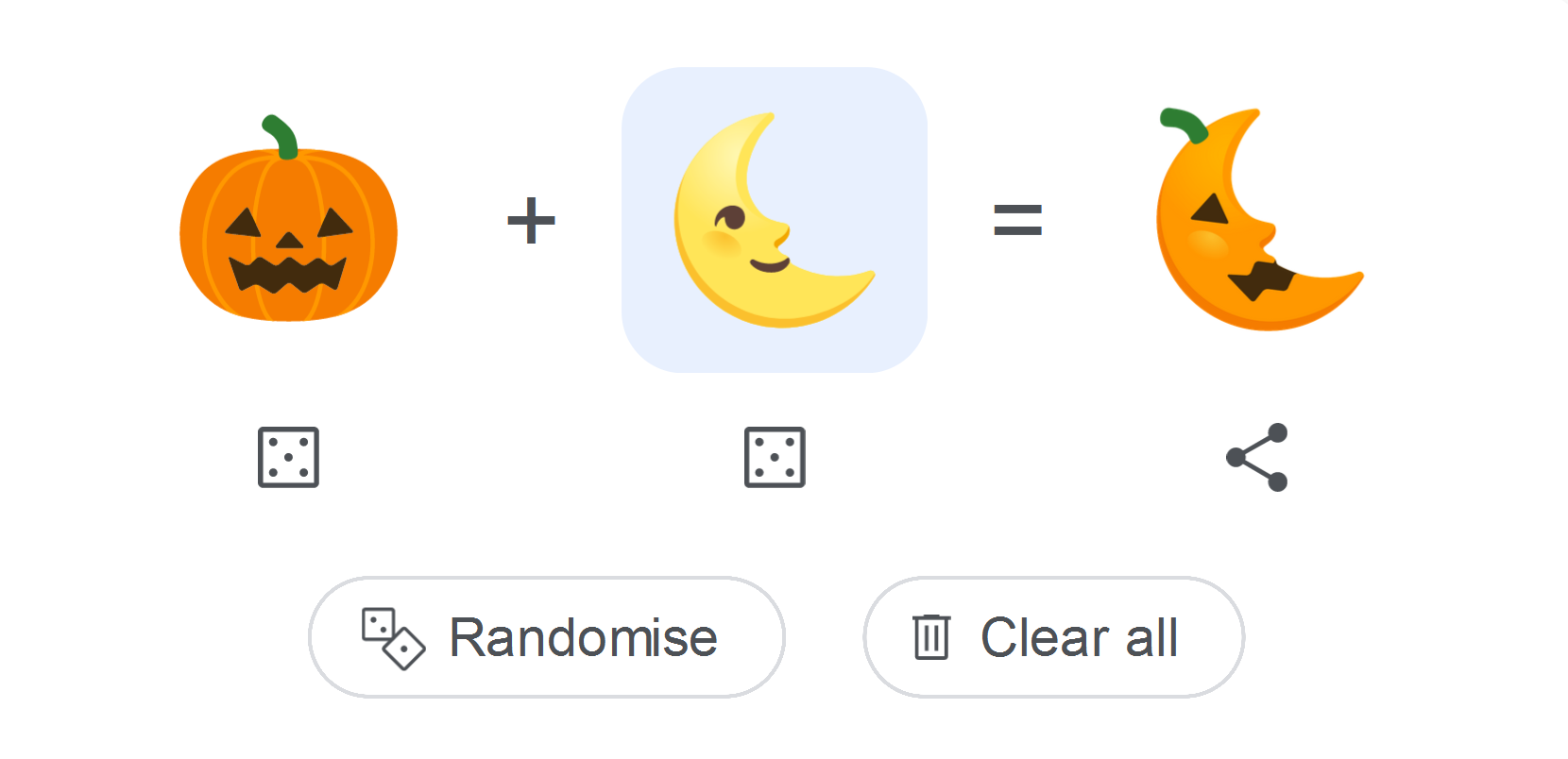 Combine two emojis into one unique emoji with Emoji Kitchen